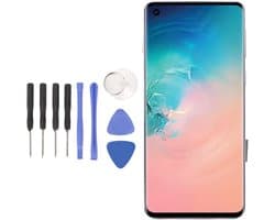 Vervangingsscherm voor 6.1 Inch 1440 X 3040px OLED LCD met Frame en Vingerafdruk Digitizer Reparatieset voor Galaxy S10 G9730 G973U G973F