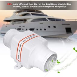 Dailygoods - Dailygoody - Air Fan - Waterdichte ventilator - Stil en efficiënt - Wit - Luchtcirculatie - Perfect voor boten, caravans en gebouwen — thumbnail 4