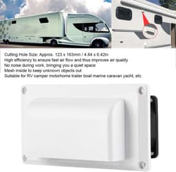 Dailygoods - Dailygoody - RV Ventilator - 12V Ventilator - Hoog rendement - Compact formaat - Geluidsarm - Ideaal voor RV, Caravan en Boot — thumbnail 5