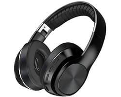 Bluetooth-oortjes, hoge geluidskwaliteit, ergonomisch ontwerp, lage latentie, stijlvol en draagbaar, zwart.