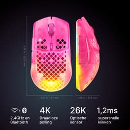 SteelSeries - Aerox 3 Wireless Gen 2 - Magenta Haze — thumbnail 3