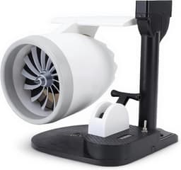 Bureau Ventilator - Luchtkoeler Bevochtiger - Persoonlijke Verkoeling - Geïntegreerd Draadloos Opladen - 26x25x15 cm - Blauw Licht — thumbnail 1
