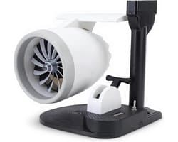 Bureau Ventilator - Luchtkoeler Bevochtiger - Persoonlijke Verkoeling - Geïntegreerd Draadloos Opladen - 26x25x15 cm - Blauw Licht