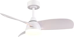 Fantiluxe - Ingrid - Plafondventilator met verlichting - Wit - Ø90cm - Afstandsbediening - Met lamp - Plafond ventilator - Slaapkamer — thumbnail 3
