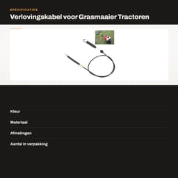 Dailygoods- Verlovingskabel voor 700 Serie Grasmaaier - Compatibel met 74604173D - 74604173E - 74605140 - Hoogwaardige kwaliteit - Betrouwbare verbinding — thumbnail 3