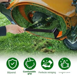 Grasmaaier Schraper - Schraper Tuinonderhoud - Maaidek Reinigen - Ergonomisch Houten Handvat - 40 cm - Niet gespecificeerd — thumbnail 5