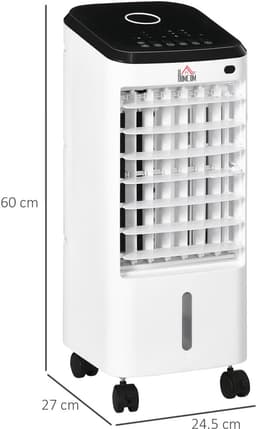 Mini Airco PRO - Mobiele Airco - Luchtkoeler 3-in-1 - Ventilator - Luchtbevochtiger - Koeling Met IJs - 3,5L Watertank - 12 Uur Timer - Voor Kamer 12-16 m² - 24,5x27x60 cm - 1 — thumbnail 2