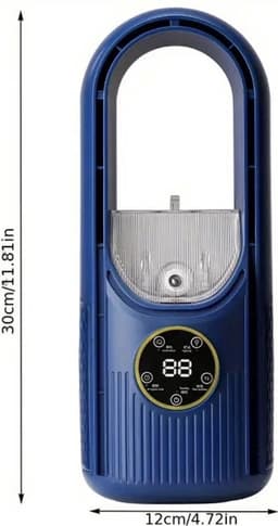Mini airco – Blauw – airco met water – Mini airco 4 in 1 – Koelen, Blazen, Lucht Bevochtigen – Draagbare Luchtkoeler Koelventilator – 3 Wind Snelheden – USB-luchtkoeler – sfeerverlichting – Draagbare – koelventilator – Afkoeling – draagbare airco — thumbnail 4