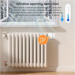 Slimme Radiator Actuator - Thermostaatklep Controller - Verwarming Regelen - ZigBee3.0 Connectiviteit - 1 Stuks - Wit — thumbnail 5