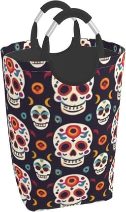 Wasmand - Vuilniszak Kledingmand - Wasgoed Opbergen - Waterdicht Oxford Doek - 50 Liter - Zwart — thumbnail 1