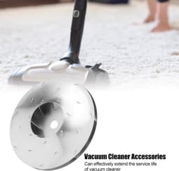 Dailygoody - Roterende Ventilator - Aluminium Accessoires - Vervangend voor Stofzuiger - Zilver - Ideaal voor Thuis - Compact en Lichtgewicht — thumbnail 2