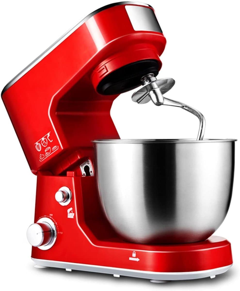 Keukenmachine - Deegmixer Garde - Bakken en Koken - 1000W Krachtige Motor - 5L Komcapaciteit - Rood — afbeelding 1