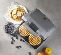 DOMO DO9251W Wafelijzer 'Wafflelicious' - voor 4 ronde wafels — thumbnail 2