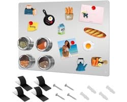 Magnetisch Bord 43 x 30 cm voor Wanddecoratie, School en Kantoor, Ideaal voor Notities en Creatieve Projecten