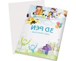 Creatieve 3D Pen Tekenboek met 40 Herbruikbare Patronen en Dikke Papieren Sjablonen voor 3D Schilderen en Graffiti Kunst