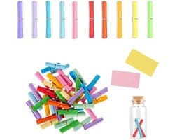 Kleurige Tombola Notities - 100 Stuks Lege Briefjes voor Verjaardag, Feest en Creatieve Projecten