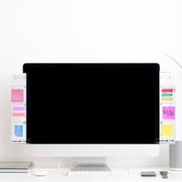Multifunctionele Monitor Side Panel van Acryl voor Notities en Telefoonhouder voor Thuis en Kantoor, 2 Stuks — thumbnail 4