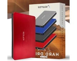 Externe harde schijf - Draagbare opslag - Back-up en data - Snelle USB 3.0 - 320 GB - Rood