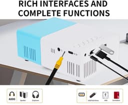 Dailygoods - Cosensi - Dailygoods - Draagbare Projector met 1080p Ondersteuning en Auto Keystone Correctie — thumbnail 3