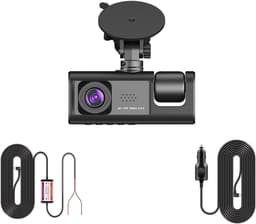 Auto DVR Camera - Dash Cam - Veiligheid Onderweg - 3 Kanalen Opname - HD 1080P - Zwart — thumbnail 1