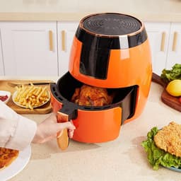 Airfryer Oven - Heteluchtfriteuse - Gezond Koken - Automatische Pauze - 5.5 Liter - Oranje — thumbnail 5