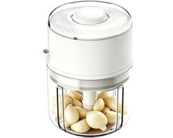 Mini Keuken Chopper - Elektrische Hakker - Maaltijd Voorbereiden - Vaatwasserbestendig - 350 ml Capaciteit - Wit