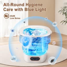 Mini Wasmachine met Centrifuge - Voor Kleine Wasgoed - Meerdere Programma's - miniapparaat — thumbnail 5