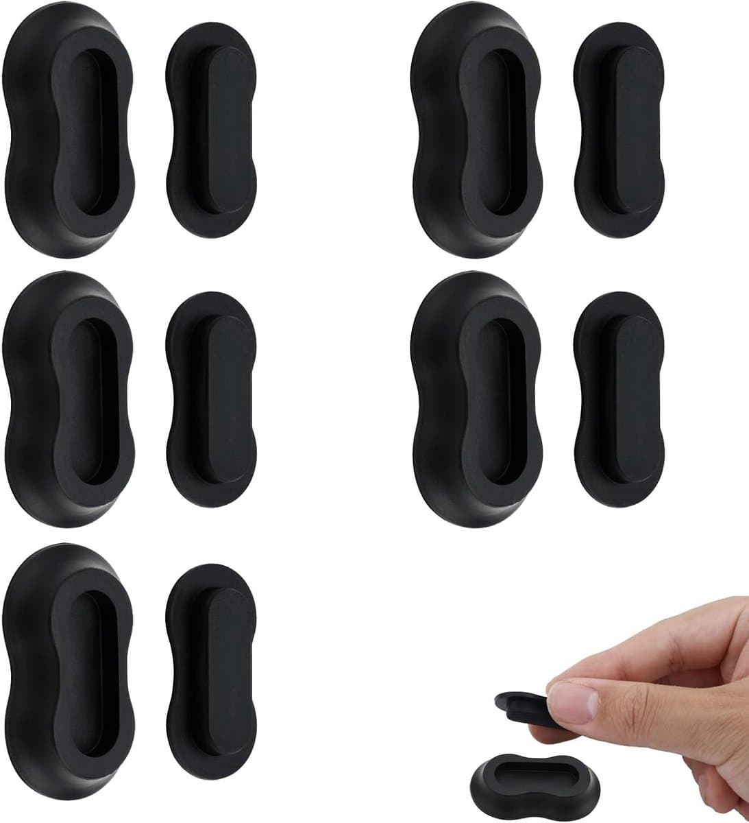 5-delige Magnetische Houder voor Afstandsbediening, Siliconen Zelfklevende Wandmontage voor TV, Thuis, Kantoor en School - Ideale Oplossing voor Organisatie en Opslag — afbeelding 1
