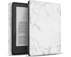 Kindle Hoesje - Smart Cover Case - E-reader Bescherming - Auto Sleep Wake - 163 cm - Marmer Wit