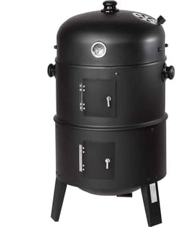 Casa Living Houtskool Barbecue - Veelzijdige BBQ met Roker, Grill en Thermometer - Perfect Voor Buiten Koken - 3 in 1 - Zwart — thumbnail 1