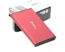Externe Harde Schijf - Portable Drive - Bestanden Opslaan - Super-Speed USB 3.0 - 2.5 inch - Rood