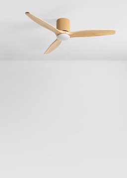 CREATE - Stille plafondventilator 100% hout 40W (Ø132cm) - Met licht LED - Afstandsbediening - 6 snelheden - Programmeerbaar - WIND CALM CUSTOM WOVEN — thumbnail 5