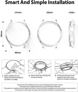Ringke Slim - (2P) Hoesje Geschikt voor Samsung Galaxy Watch 4 40MM - Transparant Clear — thumbnail 9