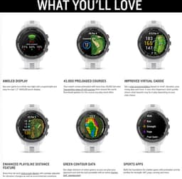 Garmin Approach S70 Premium GPS Golfhorloge 42 mm - Wit — thumbnail 8