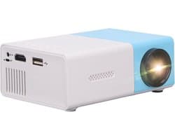 Mini Beamer - Input tot 1080P - Projector - Mini Projector - HDMI - USB - Wit / Blauw - Smartphone - Draagbaar - Ingebouwde speaker