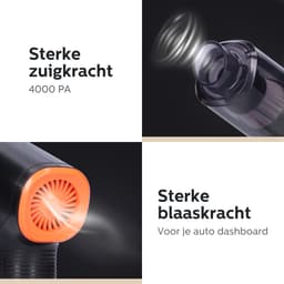 Propurify® Handstofzuiger - Kruimelzuiger - Hand stofzuiger oplaadbaar - Kruimeldief draadloos - Handstofzuiger auto - draadloos - met HEPA filter — thumbnail 5