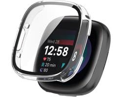 Watch case screenprotector - hoesje - geschikt voor Fitbit Versa 4 - transparant