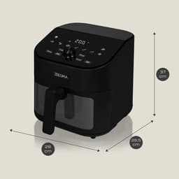 Zeegma Knapper Chef - Airfryer XL - Vetvrij - 6,5 L - Zwart - 10 programma's - 1600 W - Snelle opwarming tot 60s - Antislippoten — thumbnail 3