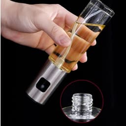 Premium Oliespray voor Airfryer!Oliespray/Oliespuitfles RVS & Glas – Herbruikbare Olie Spray – Fijne Verneveling voor Koken, BBQ, Salades, Bakken- Koken– Navulbare Oliedispenser 100ml – Lekvrij & Transparant, Verstuiver olie Keuken, Restaurant — thumbnail 5