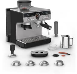 Krups Precision XP801T10 - Pistonmachine - Ingebouwde bonenmaler - Professionele Accessoires - 3,5L Waterreservoir - RVS - Geschikt voor Espresso, Cappuccino en Americano — thumbnail 8