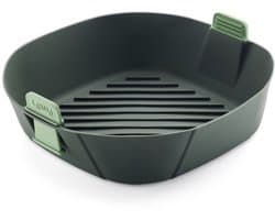 Lékué Airfryer Mandje - Maat XL - Siliconen - Grey