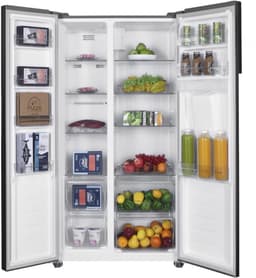 Heinner HSBS-H439NFXWDE++ Amerikaanse Side-by-Side Koelkast met Waterdispenser – 439 L – Full No Frost – LED Touch Display – Smart Eco Functie – RVS – 5 Jaar Garantie — thumbnail 4