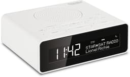 TechniSat DIGITRADIO 51 - DAB+ wekkerradio (DAB, FM, wekkerradio, wekker met twee instelbare wektijden, sluimerfunctie, slaaptimer, dimbaar display, hoofdtelefoonaansluiting) wit — thumbnail 1