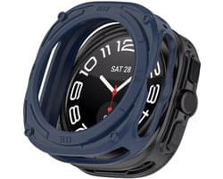 Strap-it Schokabsorberend robuust TPU hoesje / bescherm case - geschikt voor Samsung Galaxy Watch Ultra / Ultra 2025 47mm (blauw)