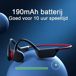 Bone Conduction Headphone - IPX8 Waterdicht - 32GB Geheugen - Open-Ear Draadloze Koptelefoon met Microfoon - Sport & Zwemmen - Gratis zwem oordoppen — thumbnail 3