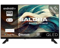 Salora 32QLED320 tv 81,3 cm (32") Full HD Smart TV Wifi Zwart 200 cd/m²