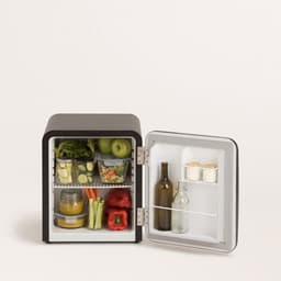 CREATE - Koelkast in retrostijl - Zwart - Handvat Goud - FRIDGE RETRO 48L — thumbnail 10