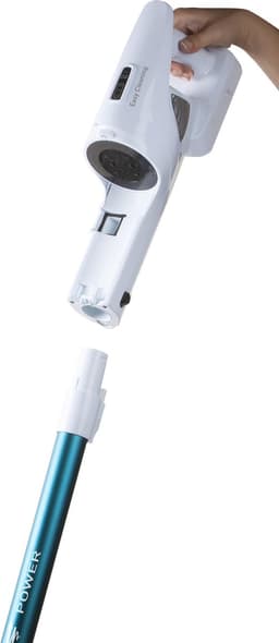 DOMO DO233SV Steelstofzuiger Draadloos 2-in-1 - Stofzuiger Zonder Zak - Kruimelzuiger - 18.5V - HEPA Filter - Blauw/Wit — thumbnail 3