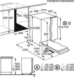 AEG FSE82827P Comfortlift - Inbouwvaatwasser - Volledig geïntegreerd - ProClean — thumbnail 7
