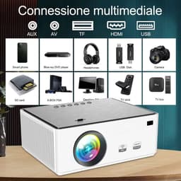 Equivera Mini Beamer - Draagbare Beamer - Beamer - Mini Beamer Projector - Projector - Mini Projector — thumbnail 5